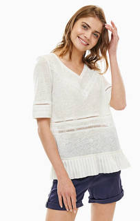 Однотонная футболка изо льна Patrizia Pepe