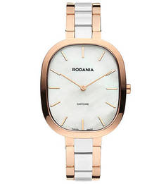 Кварцевые часы из металла и керамики Rodania
