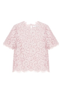 Ажурный розовый топ Valentino