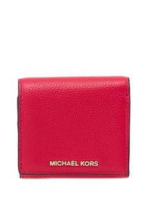Ярко-розовый кожаный кошелек Money Pieces Michael Kors