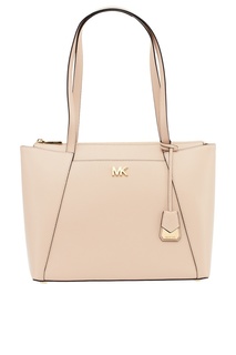 Розовая кожаная сумка Maddie Michael Kors