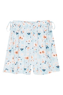 Голубые шорты с цветами Blank.Moscow