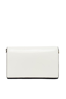 Черно-белая лакированная сумка Mini Soiree Diane von Furstenberg