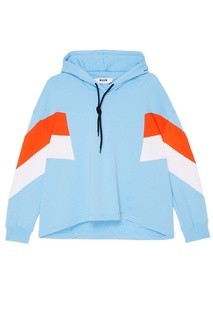 Хлопковое худи color blocking Msgm