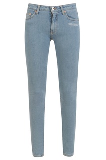 Голубые джинсы-скинни Off White