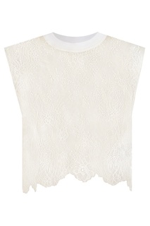 Топ из белого кружева Off White