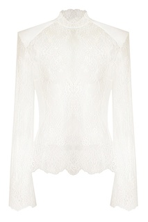 Белая блузка из кружева Off White