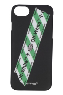 Черный чехол с принтом для iPhone 8/7 Off White
