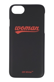 Черный чехол с надписью для iPhone 8/7 Off White