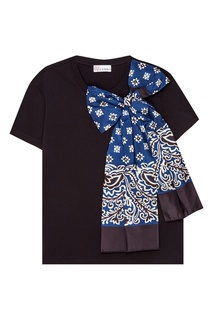 Хлопковая футболка с бантом RED Valentino