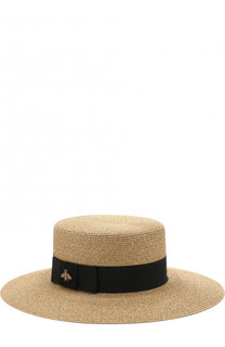 Шляпа с лентой и декором Gucci
