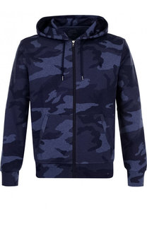 Хлопковая толстовка на молнии с капюшоном Polo Ralph Lauren