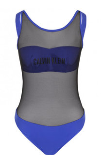 Слитный купальник с перфорированием и открытой спиной Calvin Klein Underwear