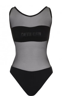 Слитный купальник с перфорированием и открытой спиной Calvin Klein Underwear
