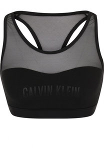 Бра с перфорированной отделкой и логотипом бренда Calvin Klein Underwear