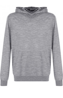 Однотонное шерстяное худи Ermenegildo Zegna