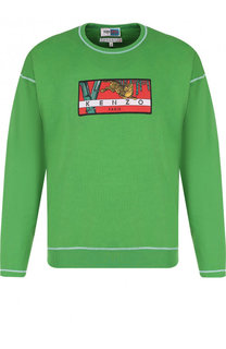 Хлопковый свитшот с аппликацией Kenzo