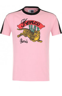 Хлопковая футболка с принтом Kenzo