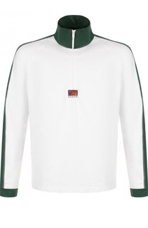 Хлопковый джемпер с воротником на молнии Kenzo