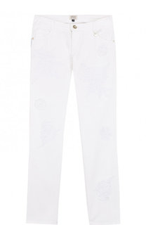 Джинсы с аппликациями Armani Junior