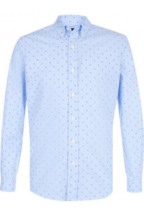 Хлопковая рубашка с воротником button down Polo Ralph Lauren