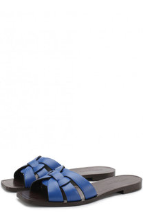 Кожаные шлепанцы Nu Pieds Saint Laurent