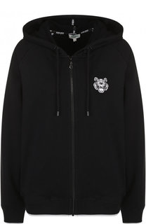 Однотонный хлопковый кардиган на молнии Kenzo