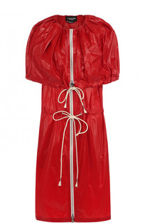 Однотонное мини-платье на молнии CALVIN KLEIN 205W39NYC