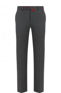 Шерстяные брюки прямого кроя Kiton