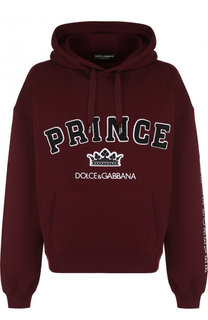 Хлопковое худи с нашивками Dolce &amp; Gabbana