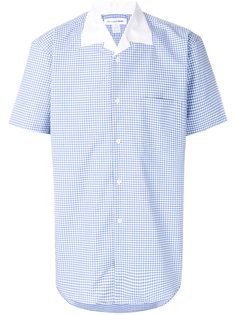 рубашка в клетку с контрастным воротником Comme Des Garçons Shirt