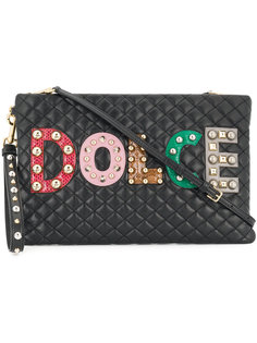 стеганый клатч с логотипом Dolce &amp; Gabbana