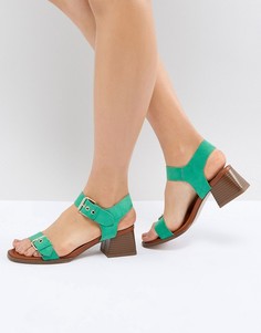 Босоножки на блочном каблуке River Island - Зеленый