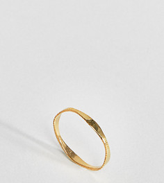 Серебряное позолоченное кольцо ASOS DESIGN - Золотой
