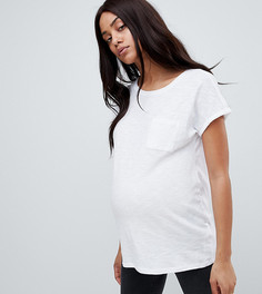 Футболка из органического хлопка с карманом New Look Maternity - Белый