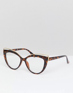 Солнцезащитные очки кошачий глаз 7X - Коричневый