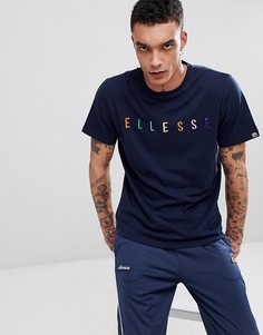 Темно-синяя футболка с логотипом ellesse - Темно-синий
