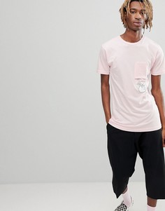 Футболка с карманом RIPNDIP Falling For Nermal - Розовый