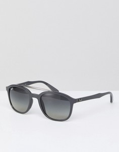 Серые квадратные солнцезащитные очки Ray-Ban 0RB4290 - 53 мм - Серый