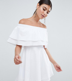 Короткое приталенное платье Missguided - Белый