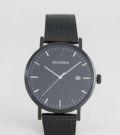 Черные часы с сетчатым ремешком Sekonda Minimalist эксклюзивно для ASOS - Черный