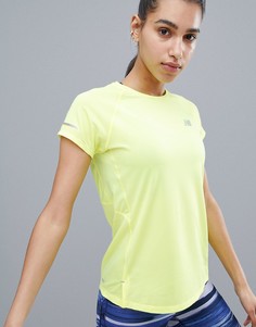 Спортивная футболка с короткими рукавами New Balance Running Ice - Зеленый