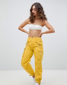 Желтые брюки-карго ASOS DESIGN - Желтый