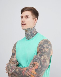 Зеленая майка с заниженными проймами ASOS DESIGN - Зеленый