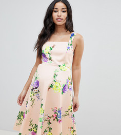 Платье для выпускного с цветочным принтом ASOS DESIGN Maternity - Мульти