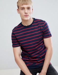 Темно-синяя футболка в полоску New Look - Темно-синий