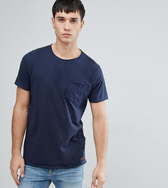 Базовая футболка с необработанным краем Brave Soul TALL - Темно-синий