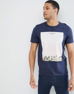 Футболка с принтом Jack &amp; Jones Originals - Темно-синий