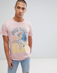 Футболка с принтом Jack &amp; Jones Originals - Розовый