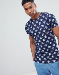 Футболка с принтом Jack &amp; Jones Premium - Темно-синий